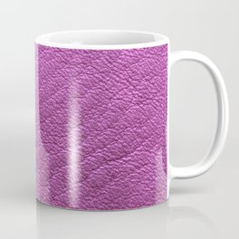 Modern Elegant Purple Leather Collection Mug
