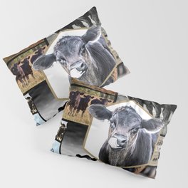 Cow - black angus cattles Pillow Sham