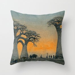 Baobabs I Throw Pillow