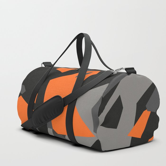 Black\Grey\Orange Geometric camo Duffle Bag