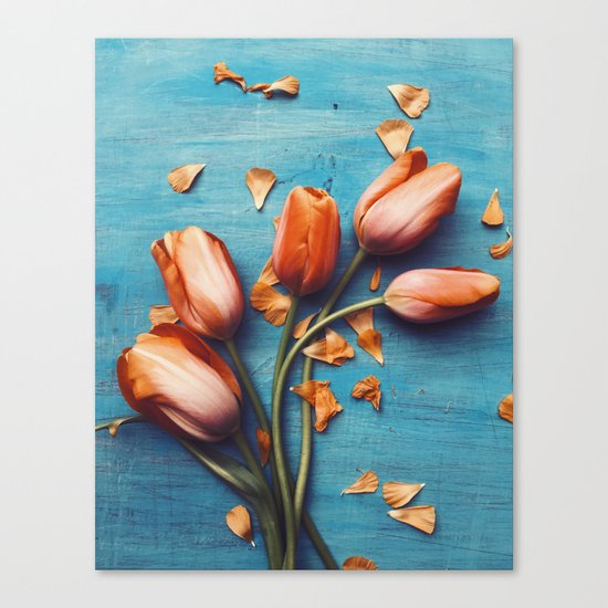 Orange Tulips Canvas Print