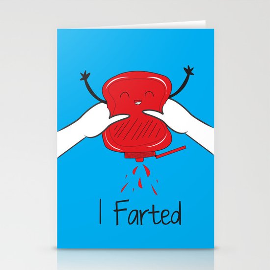 Food Fart Stationery Cards