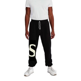 S MONOGRAM (BEIGE & BLACK) Sweatpants