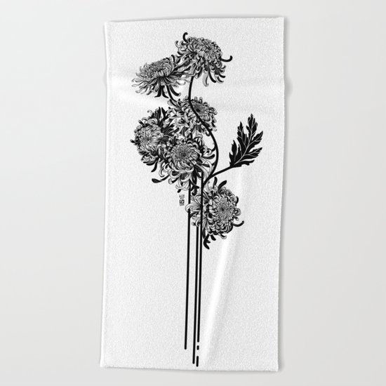 chrys.anthem Beach Towel