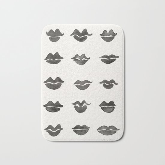 Kiss Collection – Black Ink Bath Mat