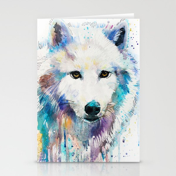 Arctic Wolf Stationery Cards By Slaveika Society6