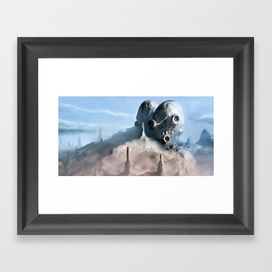 Broken Framed Art Print