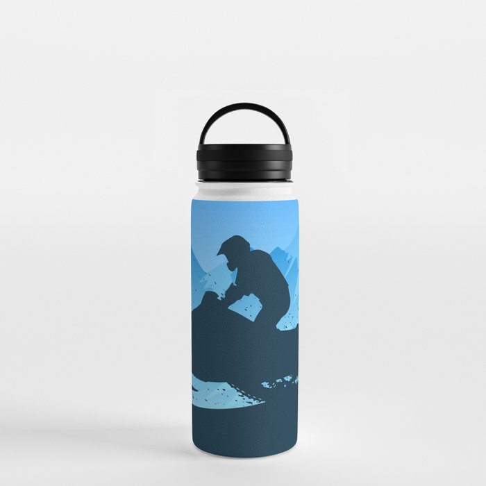 Jet Ski Winter Game Water Bottle