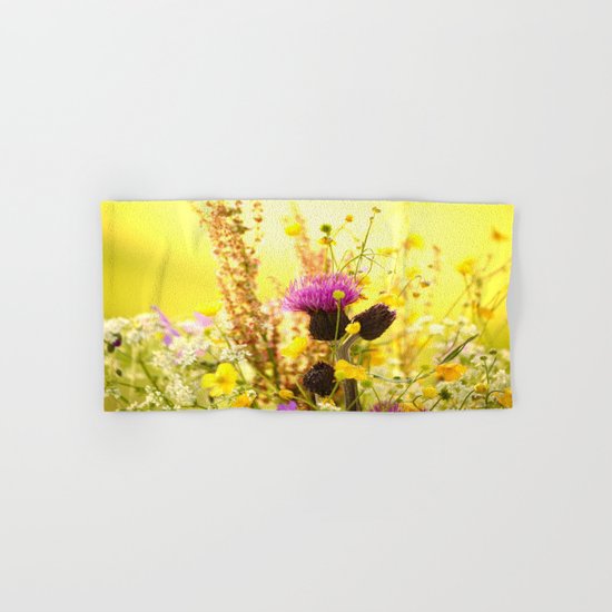 Colorful Wildflowers Hand & Bath Towel