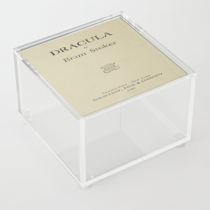 Page - Dracula  Acrylic Box