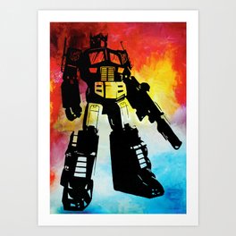 Optimus Prime Painting Art Print