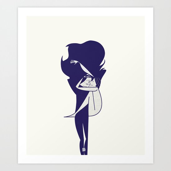 Give love a chance Art Print