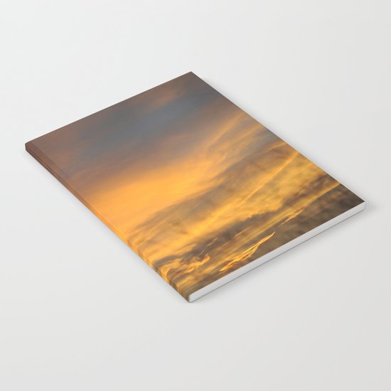 COME AWAY WITH ME - Autumn Sunset #2 #art #society6 Notebook