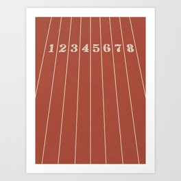 Athletics Track Art Print