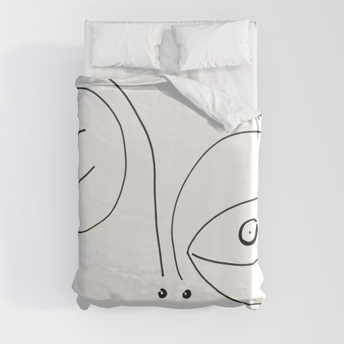 Sharpie face Duvet Cover