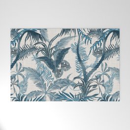 Navy Forrest Welcome Mat