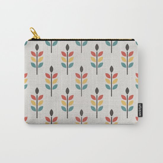 Leaf Pattern Carry-All Pouch