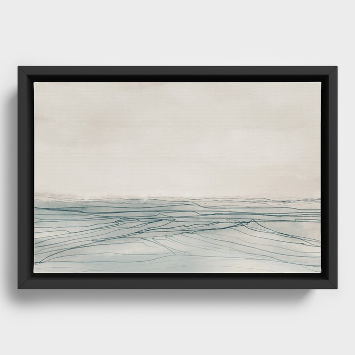 Still Sea Framed Canvas