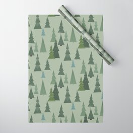 Pine Trees -  Christmas Pattern Wrapping Paper