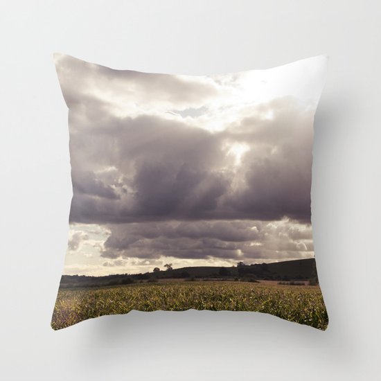 shine forth upon our clouded hills... Throw Pillow
