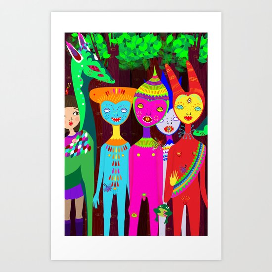 It happens at dark Art Print