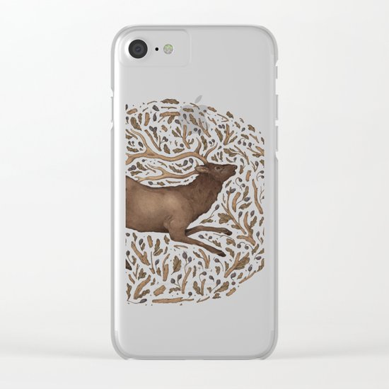 Elk in Nature Clear iPhone Case