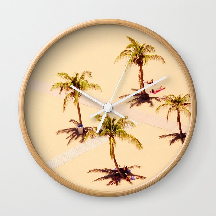 Minimalist Beach in Tenerife Wall Clock