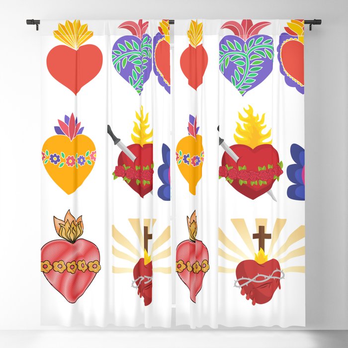 sacred hearts Blackout Curtain