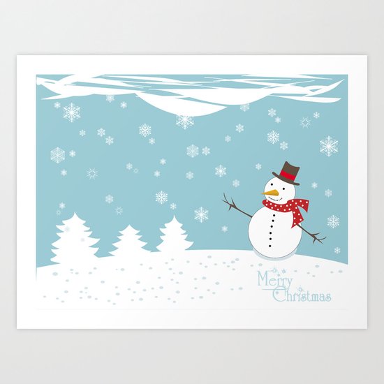 Merry Christmas Art Print