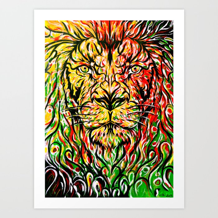 Lion in Zion Art Print