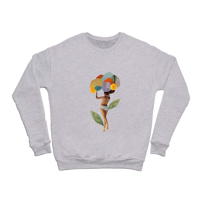 i walk out in the flowers and feel better Crewneck Sweatshirt