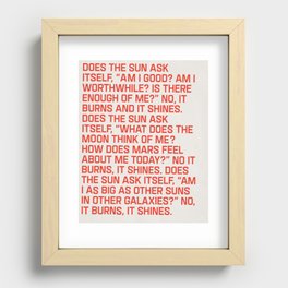 It Burns It Shines Recessed Framed Print