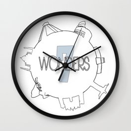 7 Wonders Wall Clock