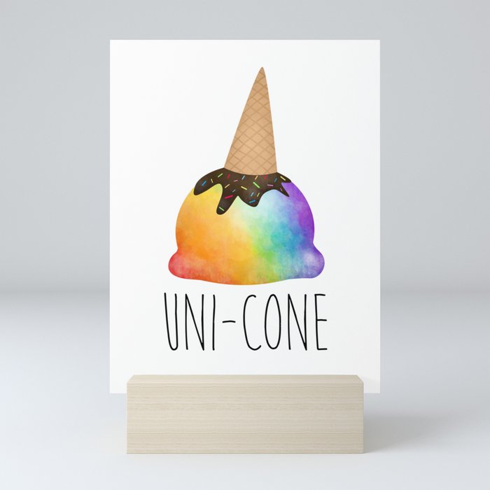 Uni-cone Mini Art Print