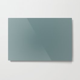 Cool Tropical Blue-Green Solid Color Pairs To Benjamin Moore Aegean Teal 2136-40 2021 Color of the Year Metal Print