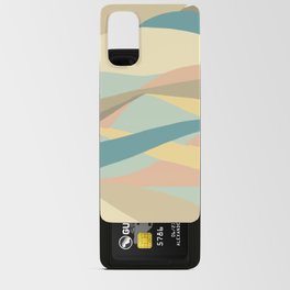 Pastel colored waves Android Card Case