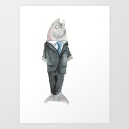 Professional Salmon Art Print