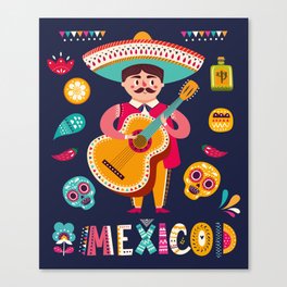 Mexico Poster 1 Canvas Print