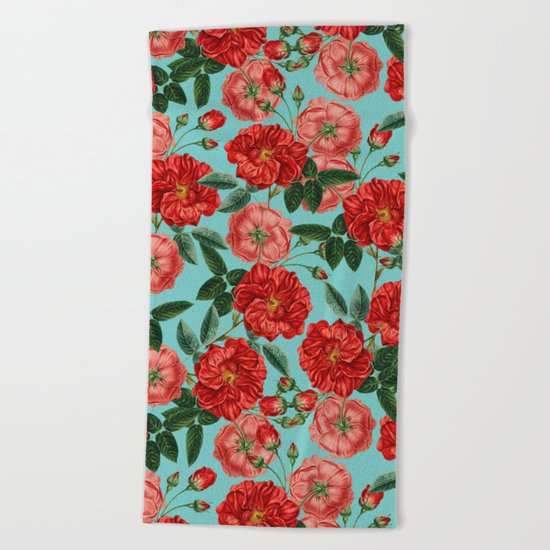 FLORAL PATTERN-05 Beach Towel