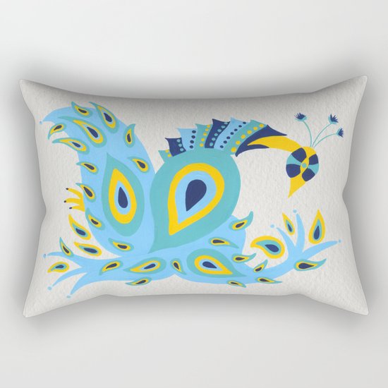 Peacock Rectangular Pillow