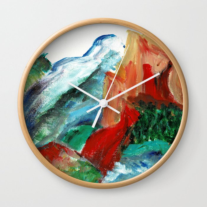 Glacier Point in Color Wall Clock