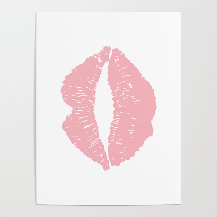 Coral Lips Poster