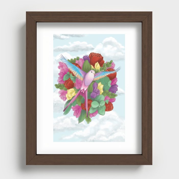 Wingspan Bird Art Recessed Framed Print