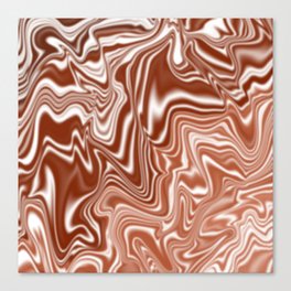 Chocolate Vanilla Swirl Canvas Print