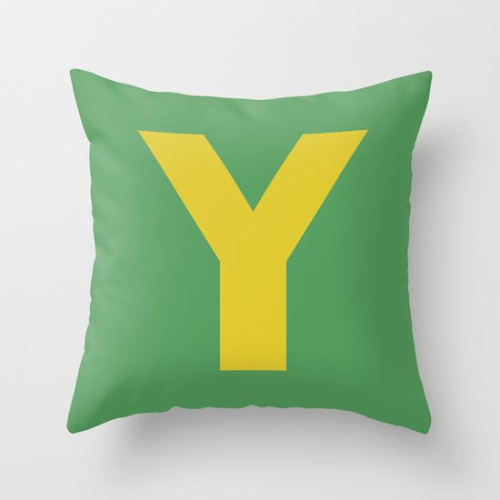 Y is for... Throw Pillow