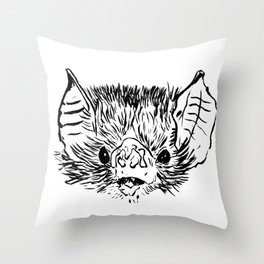 Feisty Bat (Tabitha) Throw Pillow