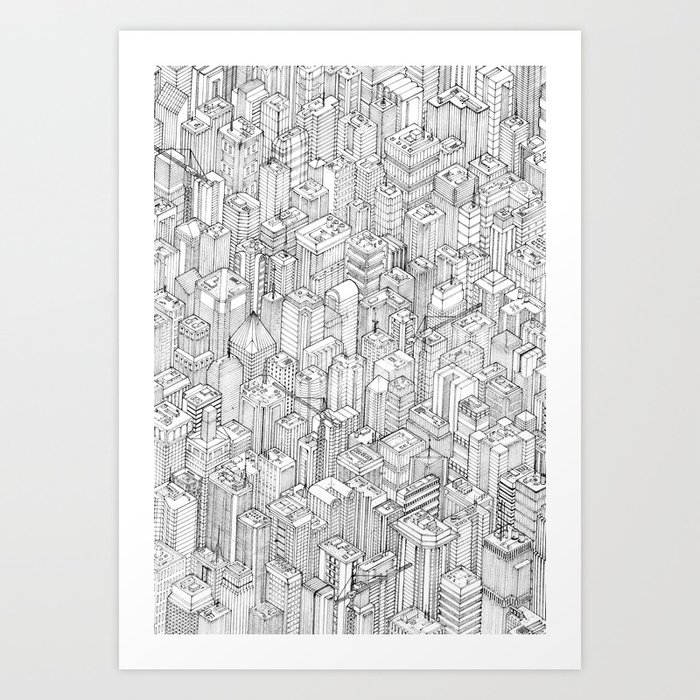 Isometric Urbanism pt.1 Art Print