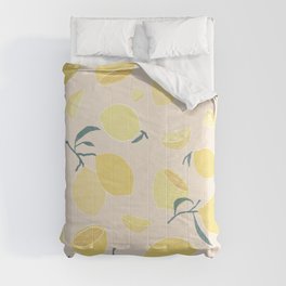 zesty yellow Lemon Comforter