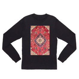 Tabriz Antique Persian Rug Print Long Sleeve T Shirt