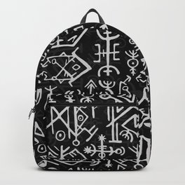 Viking runes and symbols Backpack | Thor, Shield, Ragnarok, Ancientwritings, Graphicdesign, Viking, Pattern, Gods, Runes, Vikingpattern 